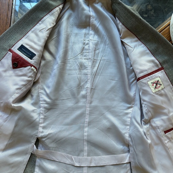 Brooks Brothers Red Fleece Black/Blue Glen Plaid Suit - Picture 3 of 9